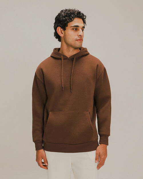 Sudadera Estampada Café
